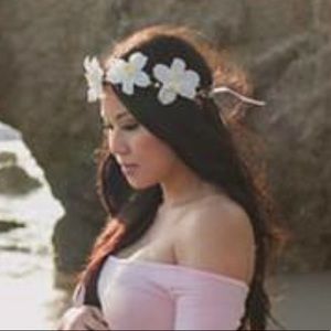Orchid flower crown